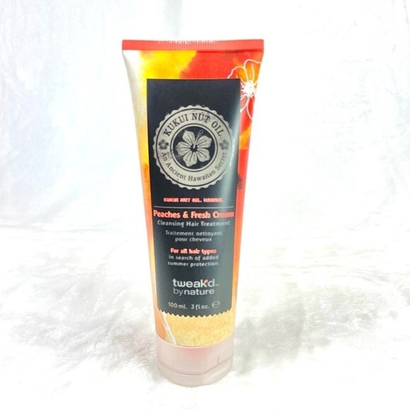 Tweak’d by Nature Peaches & Fresh Cream Cleansing Hair Treatment 3oz New - Picture 1 of 4